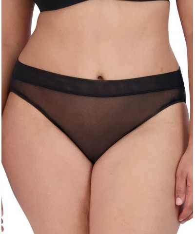 Women's Mesh High-Leg Bikini Underwear SM11875 Black $9.44 Panty