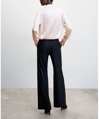 Women's Lapels Flowy Shirt Pink $32.20 Tops