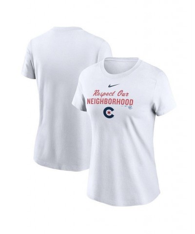 Women's White Chicago Cubs City Connect T-shirt White $25.64 Tops