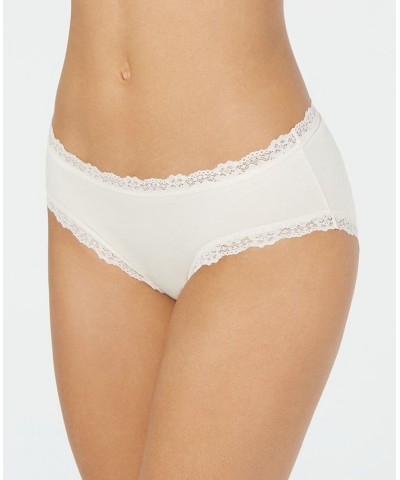 Women’s Lace Trim Hipster Underwear Bright White $14.24 Panty