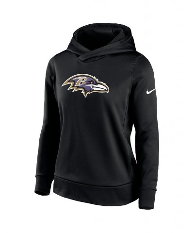 Women's Black Baltimore Ravens Performance Pullover Hoodie Black $47.69 Sweatshirts