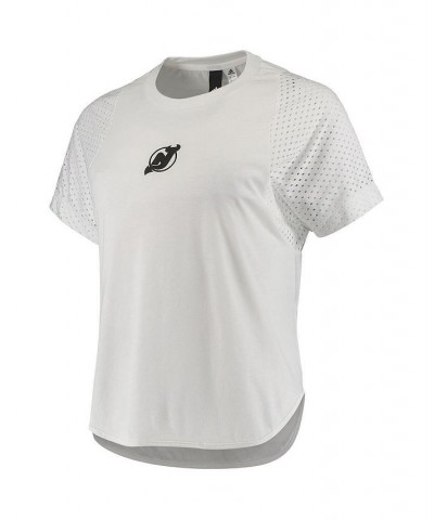 Women's White New Jersey Devils Stadium ID Franchise Tri-Blend T-shirt White $21.84 Tops