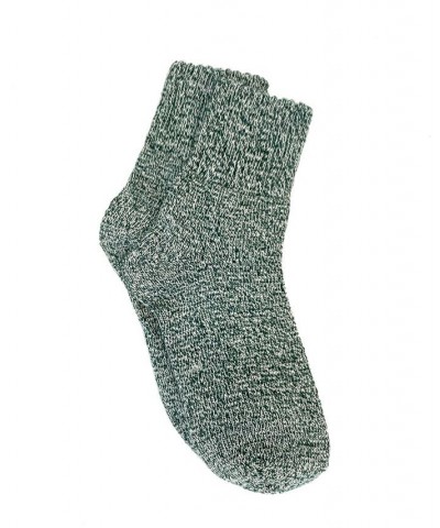 Women's Textured Melange Sorbet Crew Socks Pink $11.00 Socks