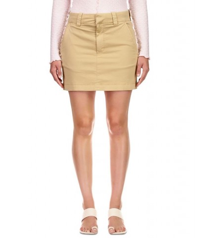 Women's Upper East Mini Skirt True Khaki $48.51 Skirts