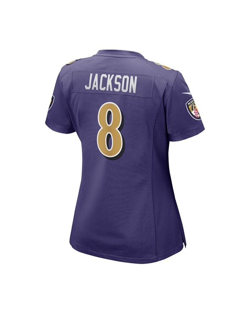 Women's Baltimore Ravens Game Jersey - Lamar Jackson Purple/Gold $61.60 Jersey