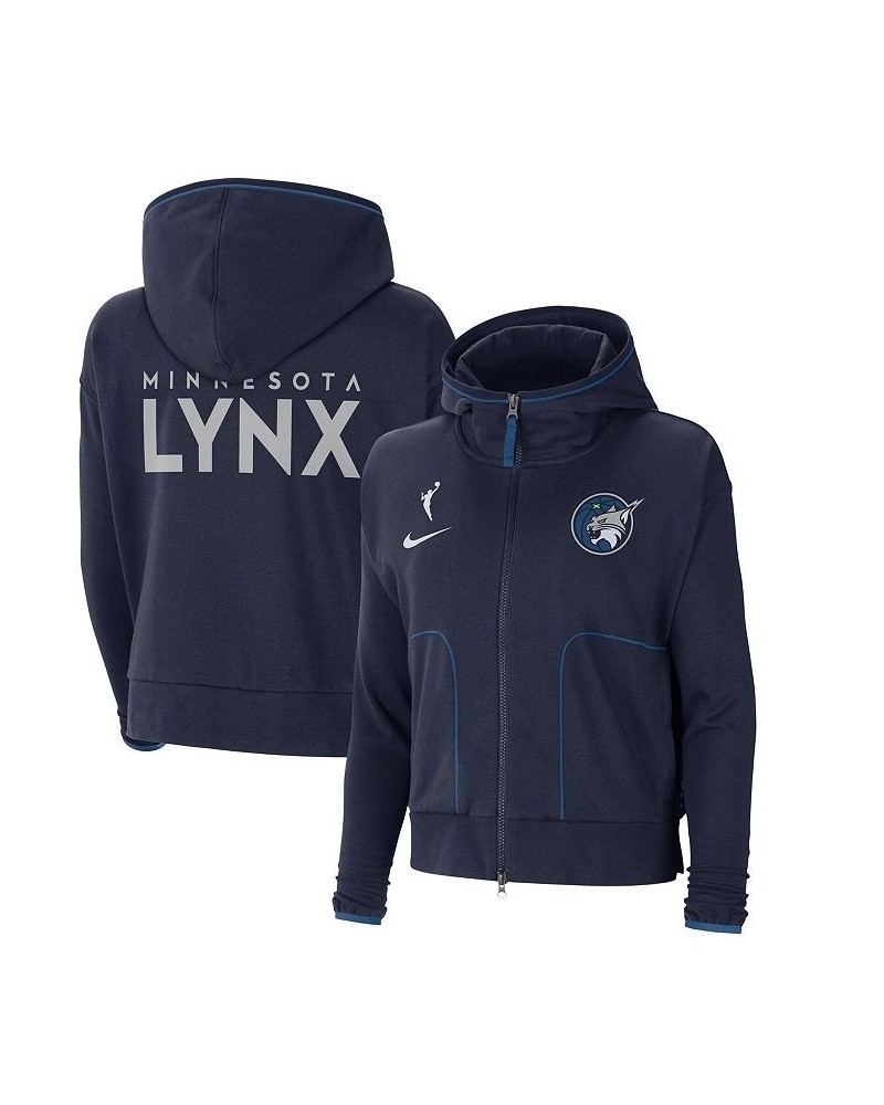 Women's Navy Minnesota Lynx Full-Zip Knit Jacket Navy $35.20 Jackets