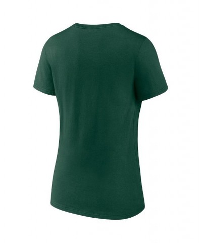 Women's Branded Hunter Green Milwaukee Bucks Hometown Collection Brew City V-Neck T-shirt Hunter Green $23.19 Tops