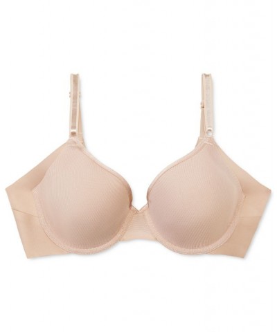 Warners No Side Effects Underarm and Back-Smoothing Underwire Lightly Lined T-Shirt Bra RA3081A Mink $13.44 Bras