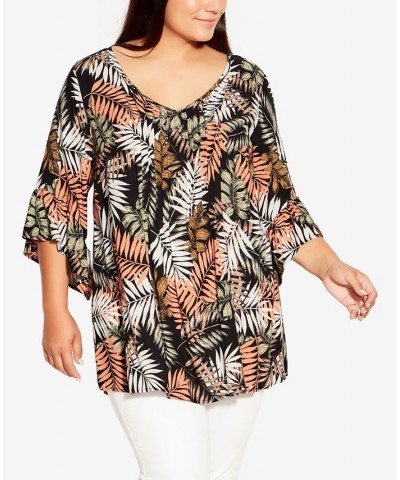 Plus Size Abby Pintuck Top Green $18.94 Tops