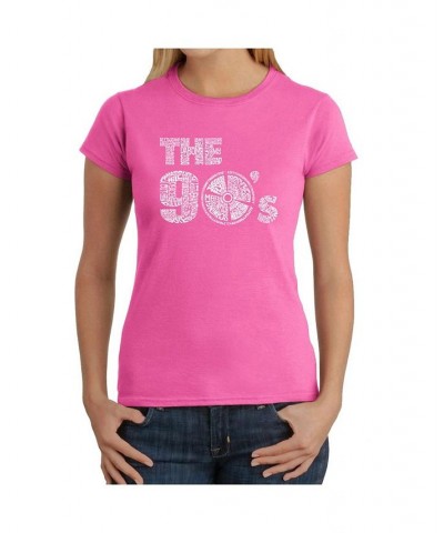 Women's Word Art T-Shirt - The 90's Pink $14.76 Tops