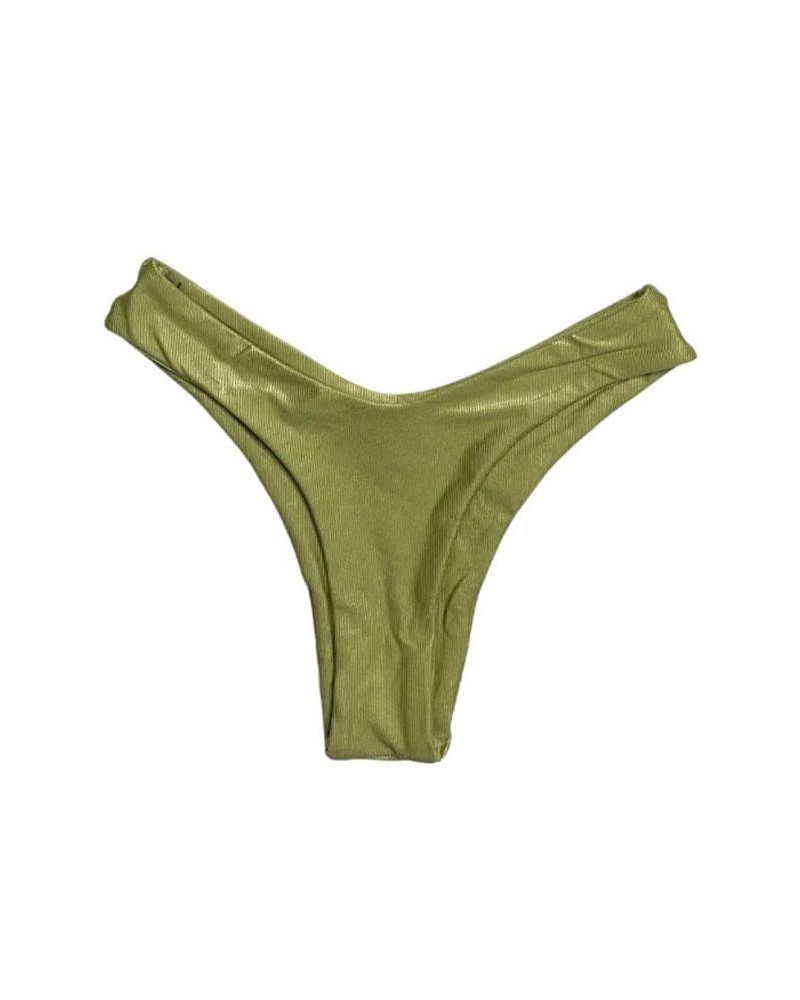 Adult Women's Plus Size Midnight Soiree High Leg Bottom Light/Pastel Green $36.55 Swimsuits