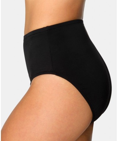 Draped Illusionist Swim Tankini & High-Waist Tummy Control Bikini Bottoms Black $45.54 Swimsuits
