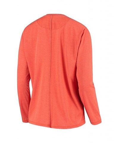 Women's Orange Clemson Tigers Tonal Block Vintage Wash Long Sleeve T-shirt Orange $20.50 Tops