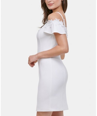 Scuba Off-The-Shoulder Dress Ivory $51.06 Dresses