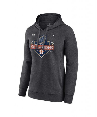 Women's Houston Astros 2022 World Series Champions Locker Room Pullover Hoodie Heather Charcoal $44.10 Sweatshirts