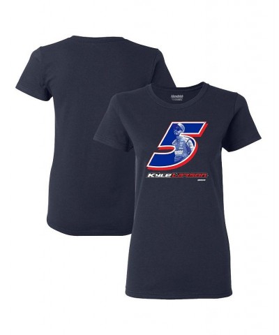 Women's Navy Kyle Larson Driver T-shirt Navy $17.60 Tops