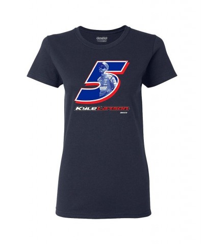 Women's Navy Kyle Larson Driver T-shirt Navy $17.60 Tops