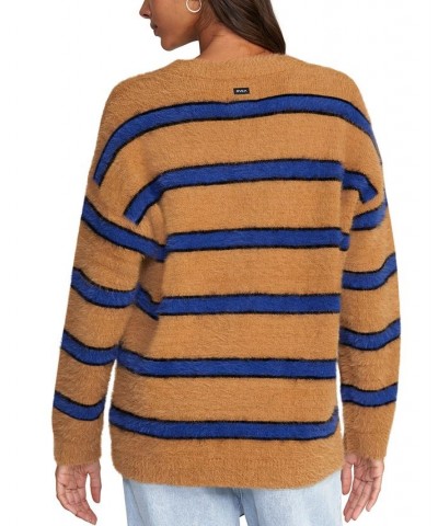 Juniors' Here We Are Cardigan Long-Sleeve Sweater Tobacco $32.00 Sweaters