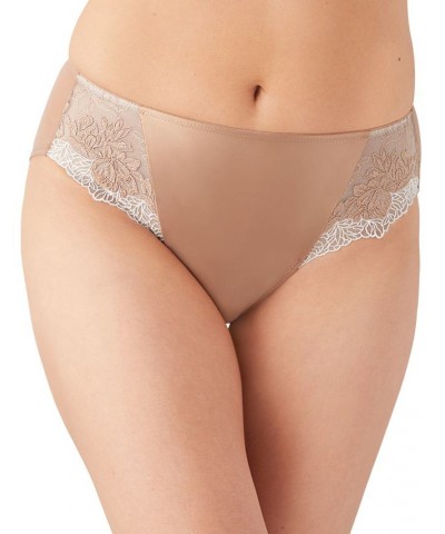 Women's Side Note High Cut Underwear 841377 Tan/Beige $24.36 Panty