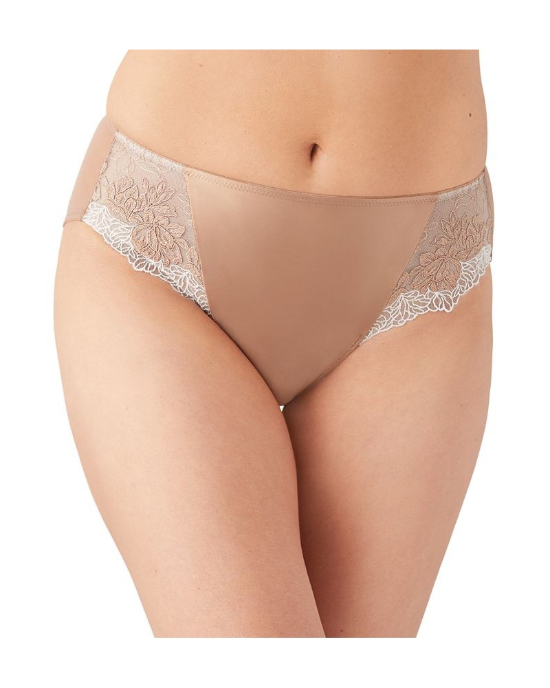 Women's Side Note High Cut Underwear 841377 Tan/Beige $24.36 Panty