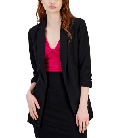 Women's Menswear Blazer Black $21.39 Jackets