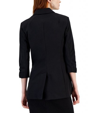 Women's Menswear Blazer Black $21.39 Jackets