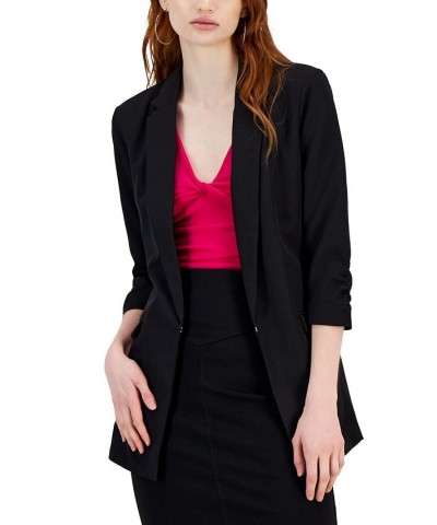 Women's Menswear Blazer Black $21.39 Jackets