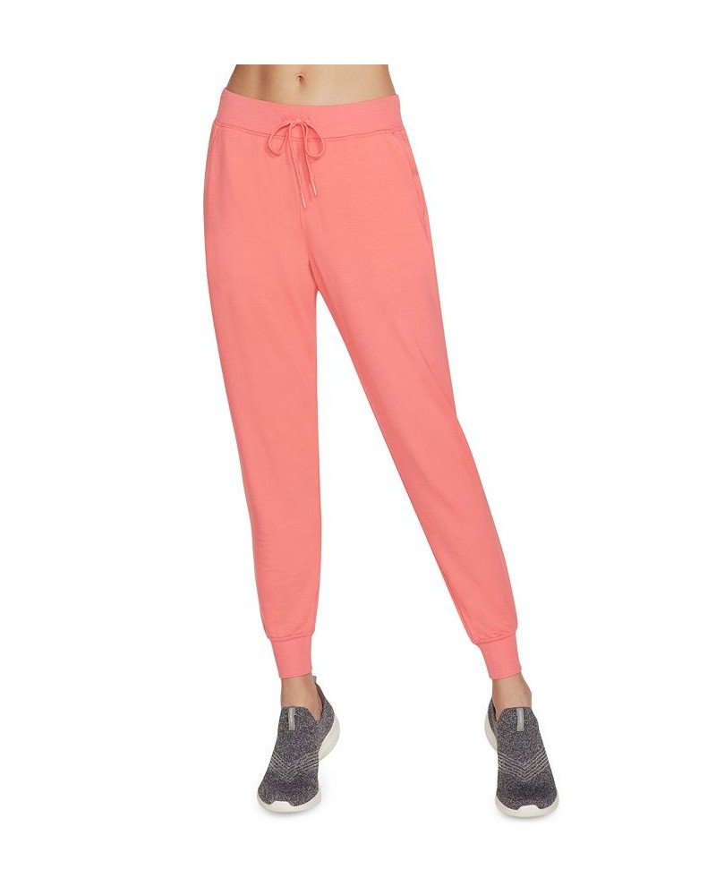 Women's SKECHLUXE™ Restful Crewneck & Drawstring Jogger Pants Coral $13.50 Pants