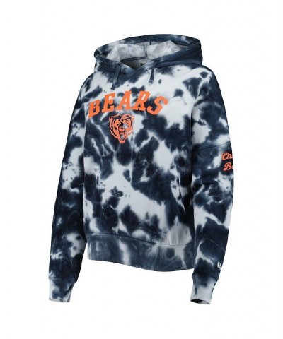 Women's Navy Chicago Bears Cloud Dye Fleece Pullover Hoodie Navy $35.20 Sweatshirts