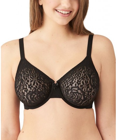 Halo Lace Molded Underwire Bra 851205 Up To G Cup Black $32.64 Bras