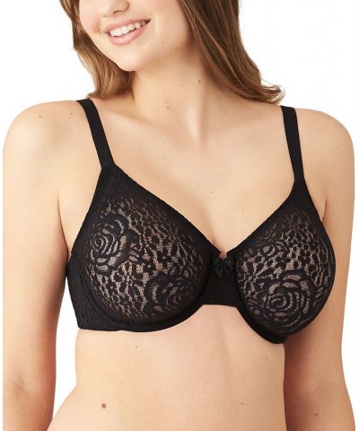 Halo Lace Molded Underwire Bra 851205 Up To G Cup Black $32.64 Bras