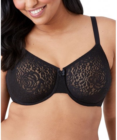 Halo Lace Molded Underwire Bra 851205 Up To G Cup Black $32.64 Bras