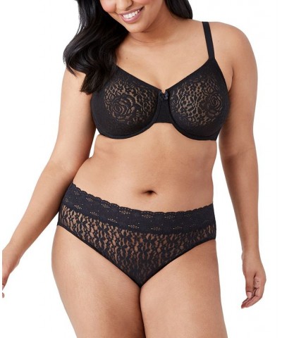 Halo Lace Molded Underwire Bra 851205 Up To G Cup Black $32.64 Bras