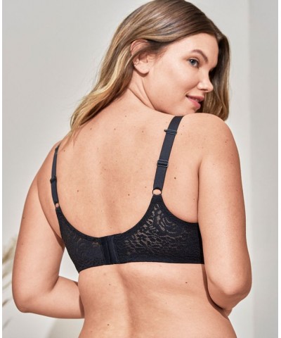 Halo Lace Molded Underwire Bra 851205 Up To G Cup Black $32.64 Bras