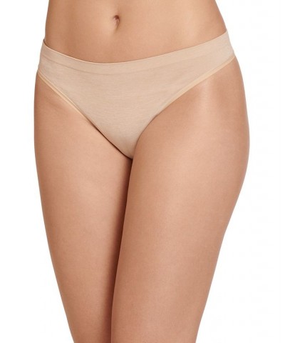 Women's Smooth and Shine Thong Underwear Gray $9.80 Panty