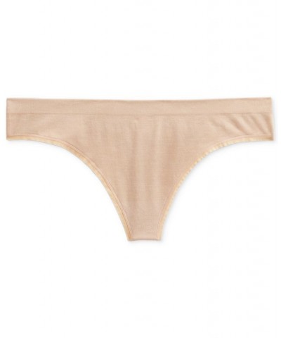 Women's Smooth and Shine Thong Underwear Gray $9.80 Panty