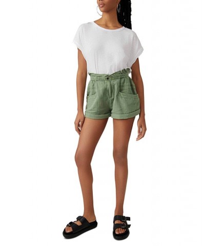 Women's Topanga Cuffed Shorts Green $45.76 Shorts