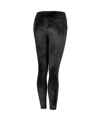 Women's Black Wisconsin Badgers Bonita Run Velour Leggings Black $32.99 Pants