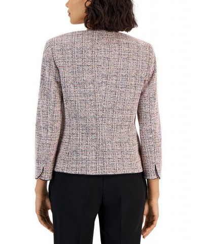 Women's Stretch Jacquard Tweed Cardigan Jacket Anne Black Multi $55.18 Jackets