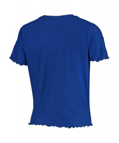 Women's Royal LA Clippers Zest Scrunchie T-shirt and Shorts Sleep Set Royal $35.39 Pajama