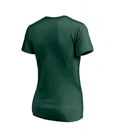 Women's Branded Green Oakland Athletics Plus Size Mascot In Bounds V-Neck T-shirt Green $15.58 Tops