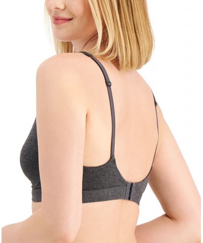 Women's Essential Unlined Bralette Heather Charcoal $14.55 Bras