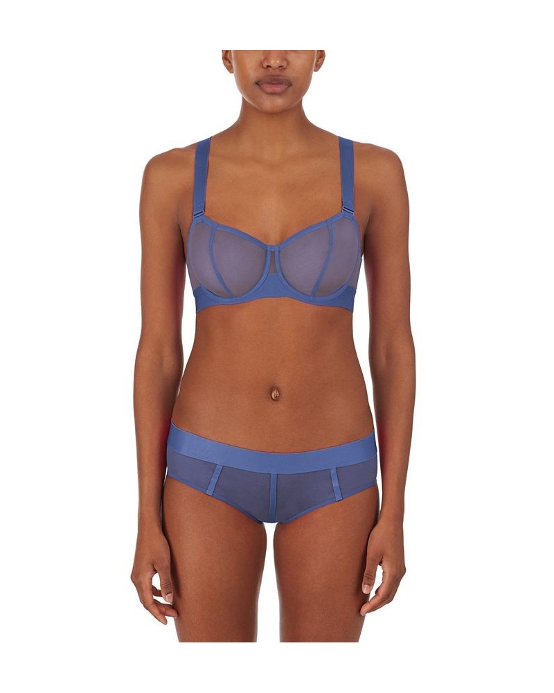 Sheers Strapless Mesh Bra DK4939 Gray Blue $17.25 Bras