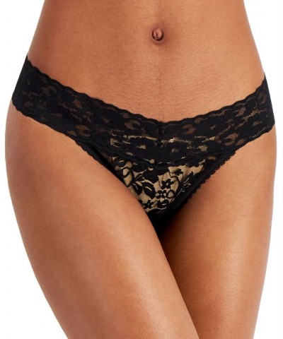 Lace Thong Underwear Lingerie Deep Black $9.43 Panty