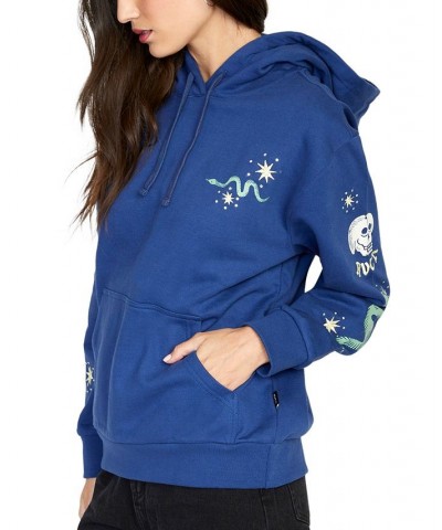 Juniors' Tempted Graphic-Print Hoodie Twilight Blue $32.45 Tops