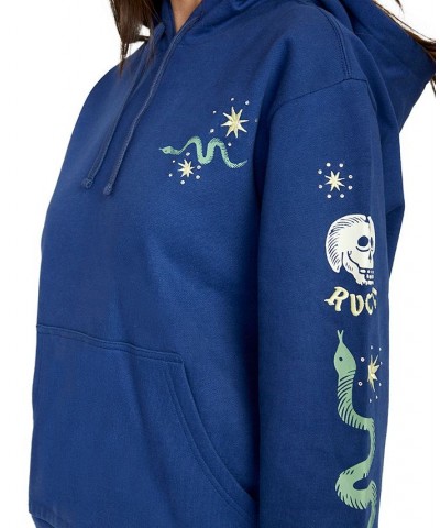 Juniors' Tempted Graphic-Print Hoodie Twilight Blue $32.45 Tops