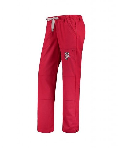 Women's Red Wisconsin Badgers Straight Leg Scrub Cargo Scrub Pants Red $29.69 Pants