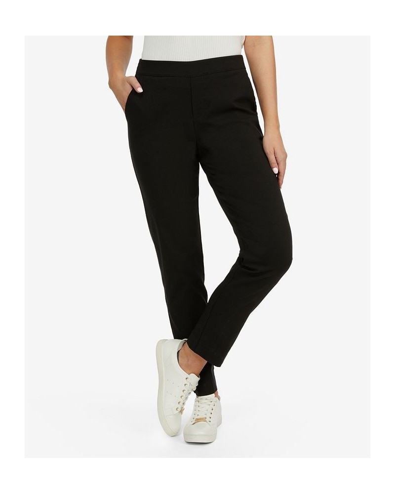 Women's Pull-on Straight Leg Dress Pants Black $45.54 Pants