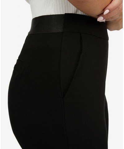 Women's Pull-on Straight Leg Dress Pants Black $45.54 Pants