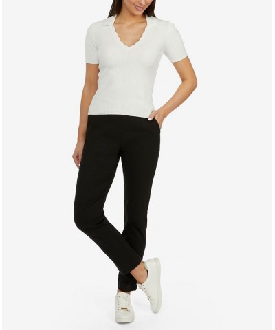 Women's Pull-on Straight Leg Dress Pants Black $45.54 Pants